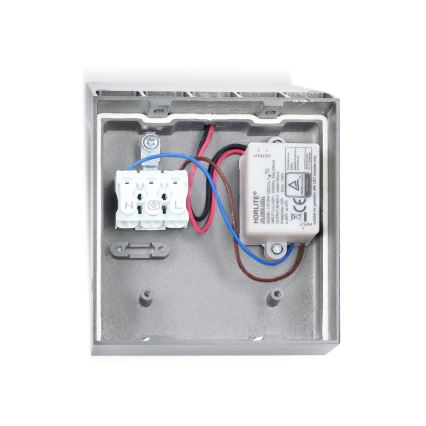 Brilagi - LED vonkajšie nástenné svietidlo RIANO LED/8W/230V strieborné IP65