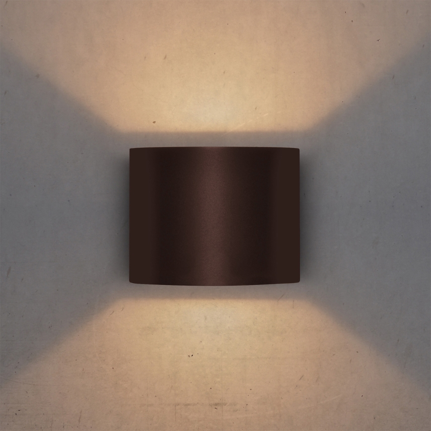 Brilagi - LED vonkajšie nástenné svietidlo RONDO LED/6W/230V hnedé IP54