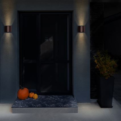 Brilagi - LED vonkajšie nástenné svietidlo RONDO LED/6W/230V hnedé IP54