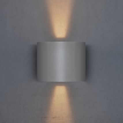 Brilagi - LED Vonkajšie nástenné svietidlo RONDO LED/6W/230V šedá IP54