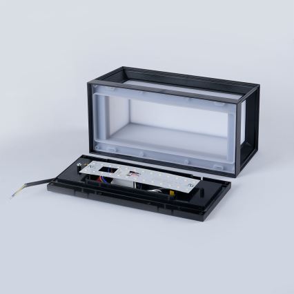 Brilagi - LED vonkajšie nástenné svietidlo so senzorom PARKER LED/12W/230V čierne IP44