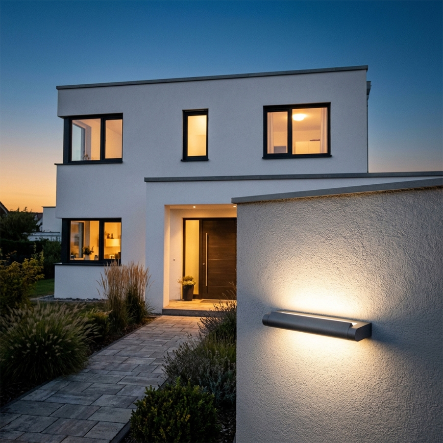 Brilagi - LED Vonkajšie nástenné svietidlo SALERNO LED/12W/230V 35,5 cm antracitové IP65