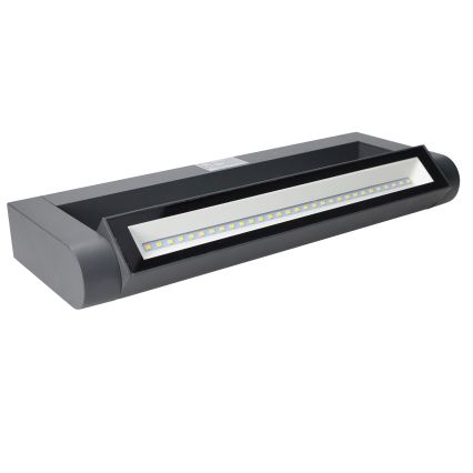 Brilagi - LED Vonkajšie nástenné svietidlo SALERNO LED/12W/230V 35,5 cm antracitové IP65