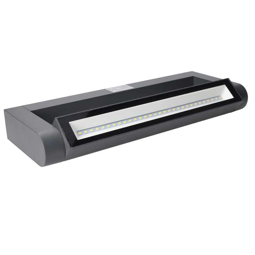 Brilagi - LED Vonkajšie nástenné svietidlo SALERNO LED/12W/230V 35,5 cm antracitové IP65