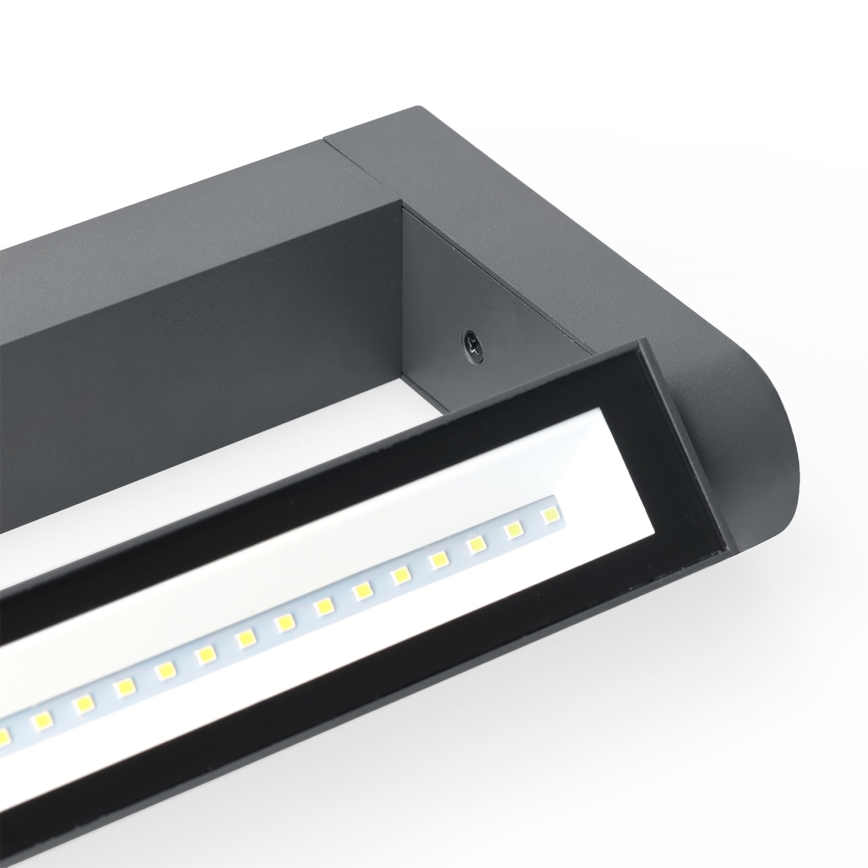 Brilagi - LED Vonkajšie nástenné svietidlo SALERNO LED/12W/230V 35,5 cm antracitové IP65