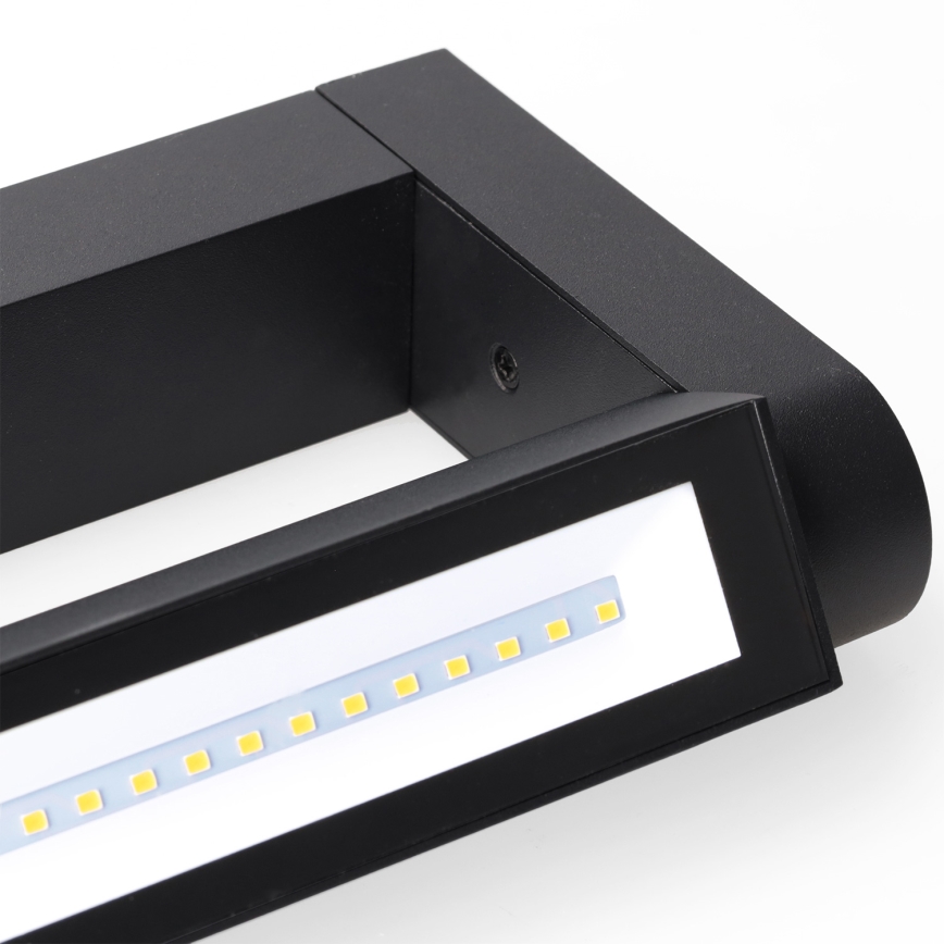 Brilagi - LED Vonkajšie nástenné svietidlo SALERNO LED/12W/230V 35,5 cm čierna IP65