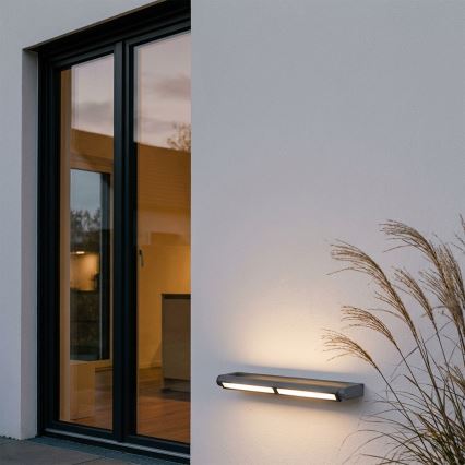Brilagi - Vonkajšie nástenné LED svietidlo SALERNO LED/24W/230V 66 cm antracit IP65