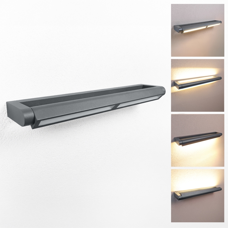 Brilagi - Vonkajšie nástenné LED svietidlo SALERNO LED/24W/230V 66 cm antracit IP65