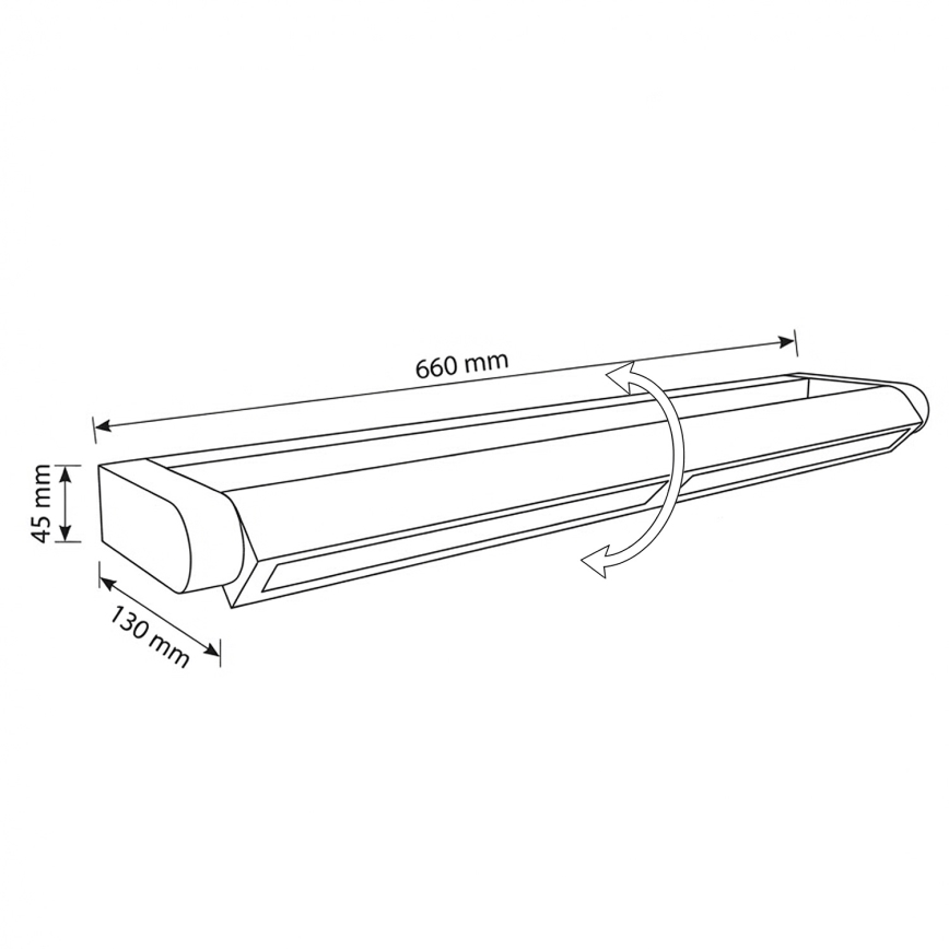 Brilagi - Vonkajšie nástenné LED svietidlo SALERNO LED/24W/230V 66 cm antracit IP65