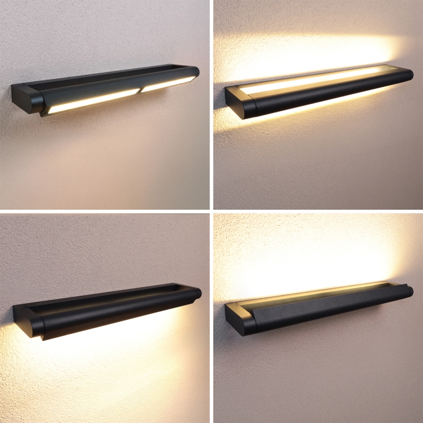 Brilagi - LED vonkajšie nástenné svietidlo SALERNO LED/24W/230V 66 cm čierna IP65