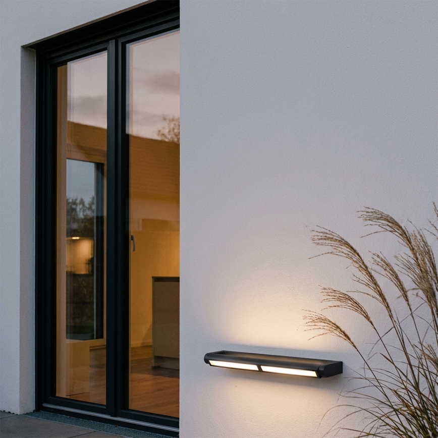 Brilagi - LED vonkajšie nástenné svietidlo SALERNO LED/24W/230V 66 cm čierna IP65