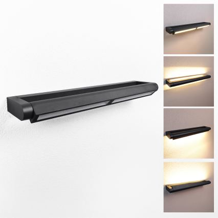 Brilagi - LED vonkajšie nástenné svietidlo SALERNO LED/24W/230V 66 cm čierna IP65