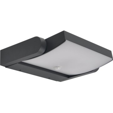 Brilagi - LED Vonkajšie nástenné svietidlo so senzorom ANKLE LED/18W/230V 3000K IP65 antracit