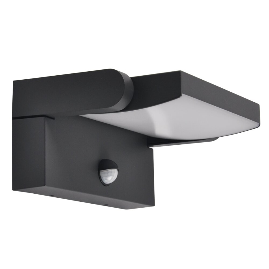 Brilagi - LED Vonkajšie nástenné svietidlo so senzorom ANKLE LED/18W/230V 4000K IP65 antracit