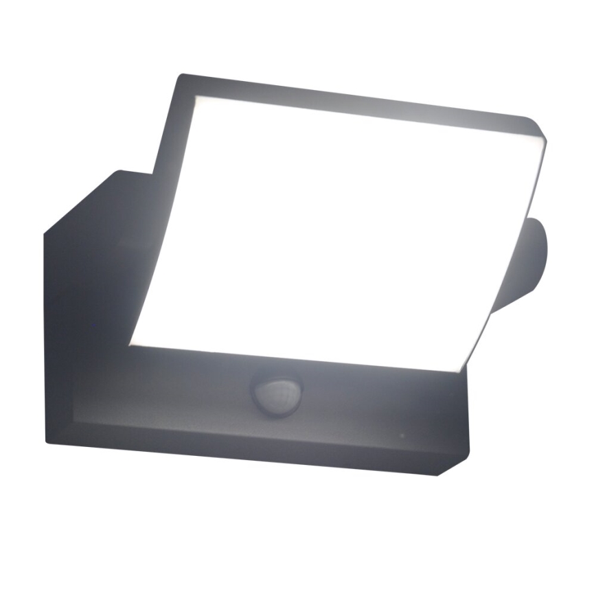 Brilagi - LED Vonkajšie nástenné svietidlo so senzorom ANKLE LED/18W/230V 4000K IP65 antracit