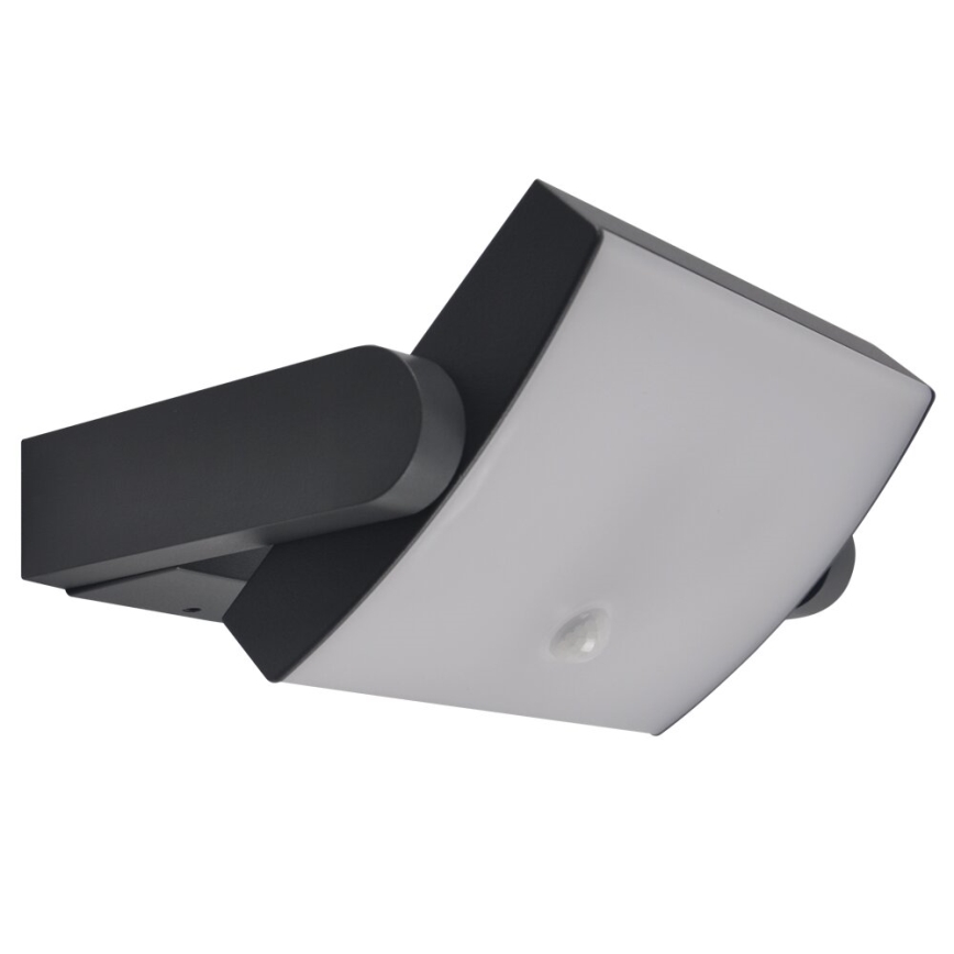 Brilagi - LED vonkajšie nástenné svietidlo so senzorom ANKLE LED/18W/230V 4000K IP65 antracit