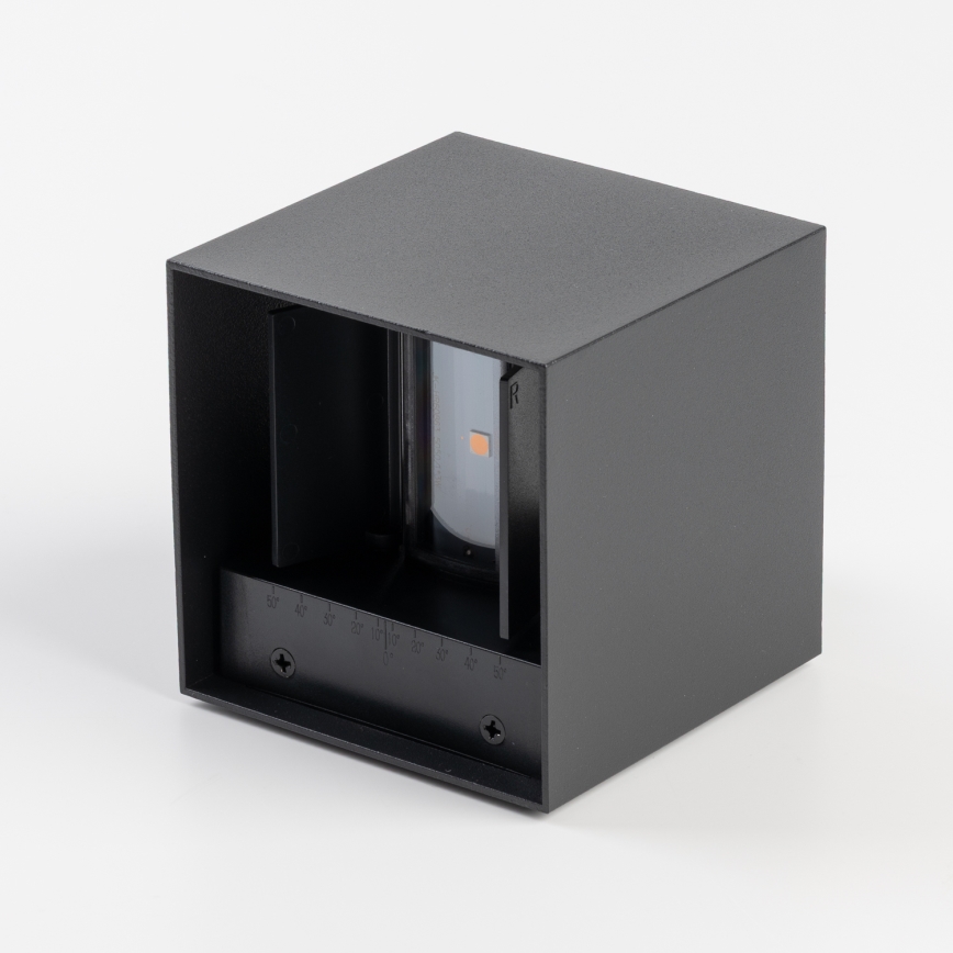 BRILAGI - LED vonkajšie nástenné svietidlo so senzorom CUBE LED/6W/230V čierne IP65