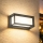 Brilagi - LED vonkajšie nástenné svietidlo so senzorom PARKER LED/12W/230V antracit IP44