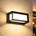 Brilagi - LED vonkajšie nástenné svietidlo so senzorom PARKER LED/12W/230V čierne IP44