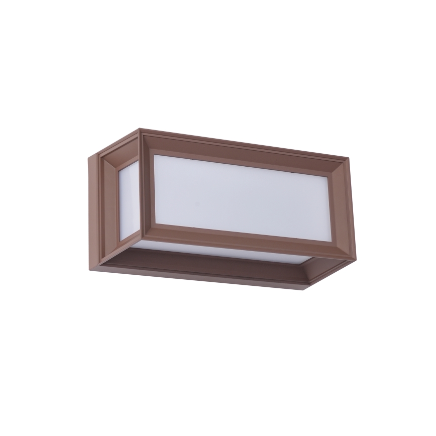 Brilagi - LED Vonkajšie nástenné svietidlo so senzorom PARKER LED/12W/230V hnedé IP44