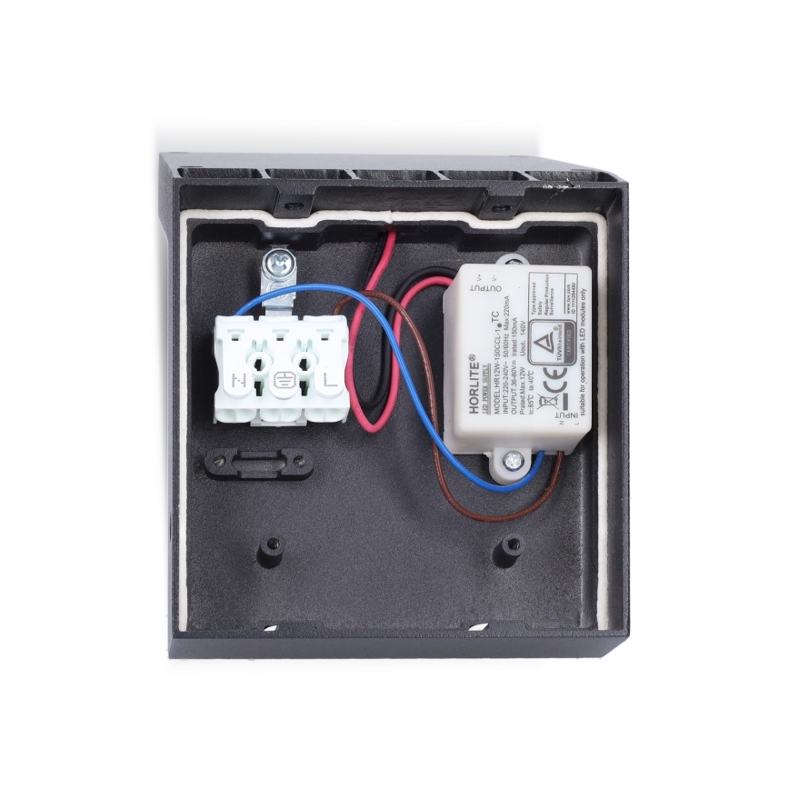 Brilagi - LED vonkajšie nástenné svietidlo so senzorom RIANO LED/8W/230V antracit IP65