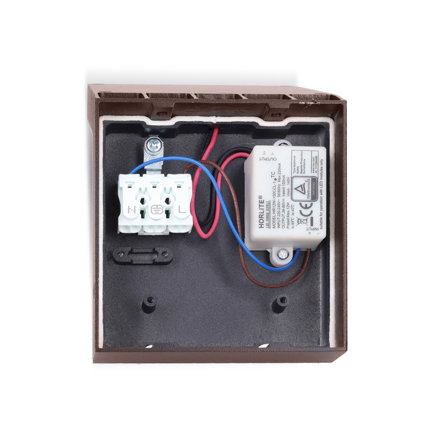 BRILAGI - LED vonkajšie nástenné svietidlo s čidlom RIANO LED/8W/230V hnedé IP65