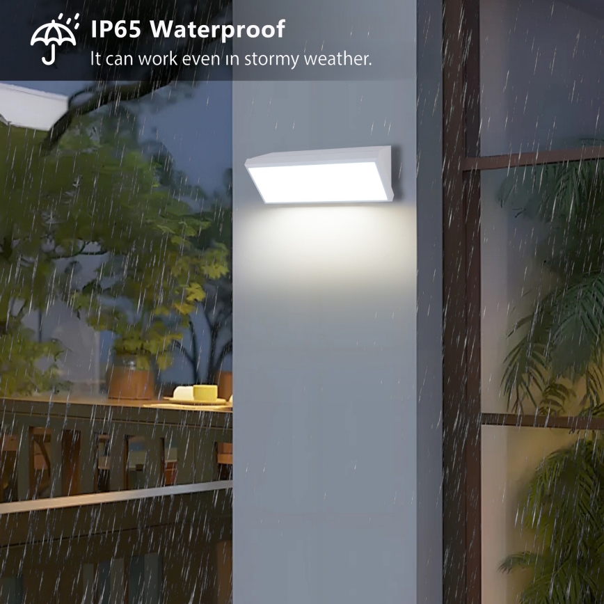 Brilagi - LED vonkajšie nástenné svietidlo so snímačom TRIANGLE LED/42W/230V biele IP65