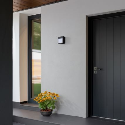 Brilagi - LED Vonkajšie nástenné svietidlo TERNI LED/12W/230V čierna IP44