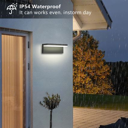Brilagi - LED vonkajšie nástenné svietidlo TESSI LED/10W/230V antracit IP54