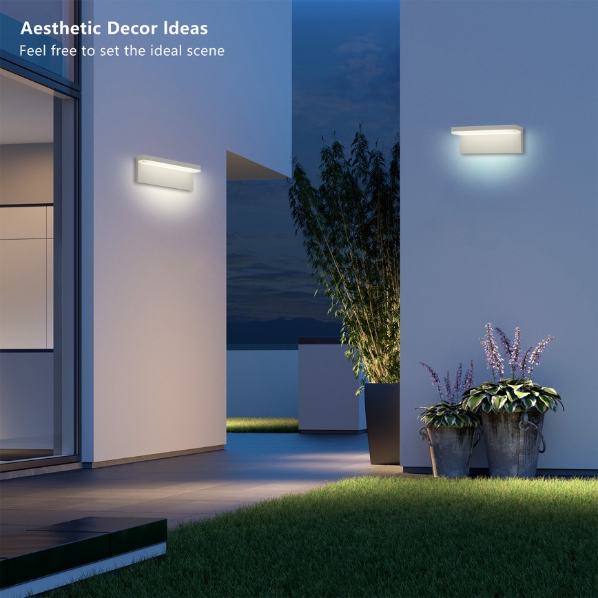 Brilagi - LED vonkajšie nástenné svietidlo TESSI LED/10W/230V biele IP54