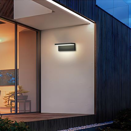 Brilagi - LED vonkajšie nástenné svietidlo TESSI LED/10W/230V čierne IP54