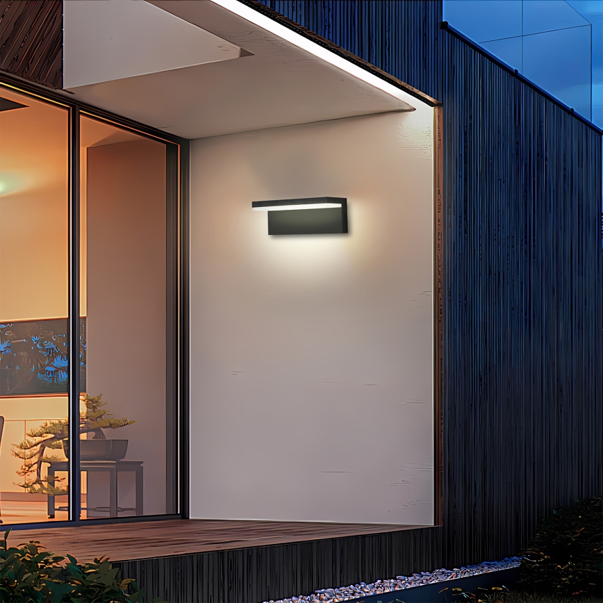 Brilagi - LED vonkajšie nástenné svietidlo TESSI LED/10W/230V čierne IP54