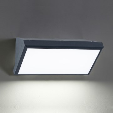 Brilagi - LED Vonkajšie nástenné svietidlo TRIANGLE LED/20W/230V 3000/4000/6500K antracit IP65