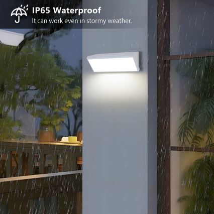 Brilagi - LED vonkajšie nástenné svietidlo TRIANGLE LED/42W/230V 3000/4000/6500K 45 cm biela IP65