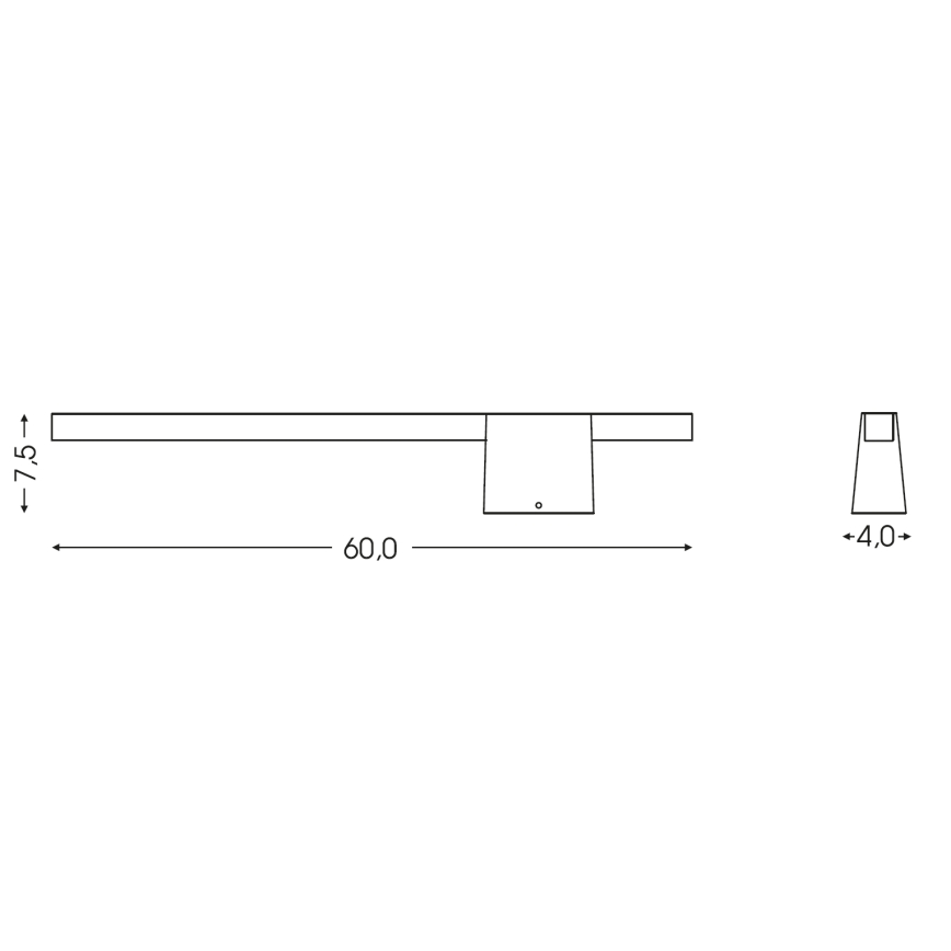 BRILAGI - LED Vonkajšie nástenné svietidlo VELORA LED/9W/230V 60 cm IP44 antracit