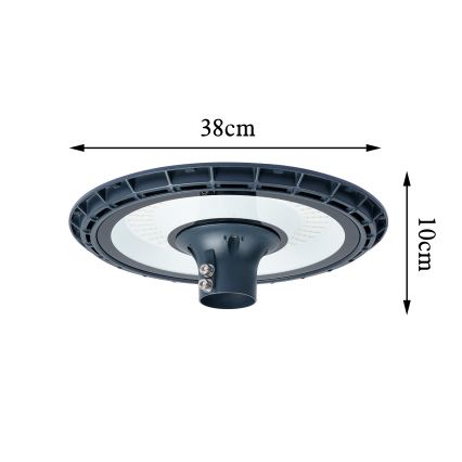 Brilagi - LED vonkajšia pouličná lampa so stĺpom 5 m URBANSPARK LED/120W/230V antracit IP65
