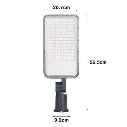 Brilagi - LED vonkajšie uličné svietidlo s kĺbom URBANLIGHT LED/200W/230V antracitové IP65