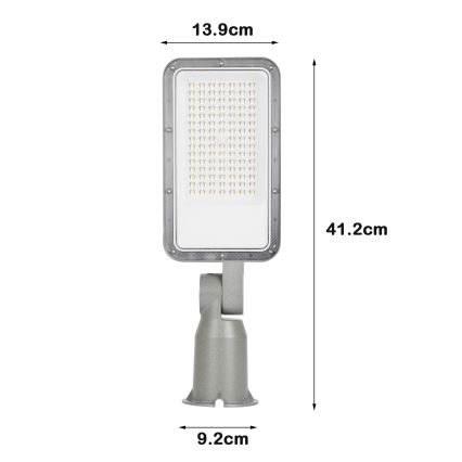 Brilagi - LED vonkajšia pouličná lampa s kĺbom URBANLIGHT LED/50W/230V sivá IP65