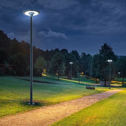 Brilagi - LED Vonkajšia pouličná lampa so stĺpom 3 m URBANSPARK LED/120W/230V antracit IP65
