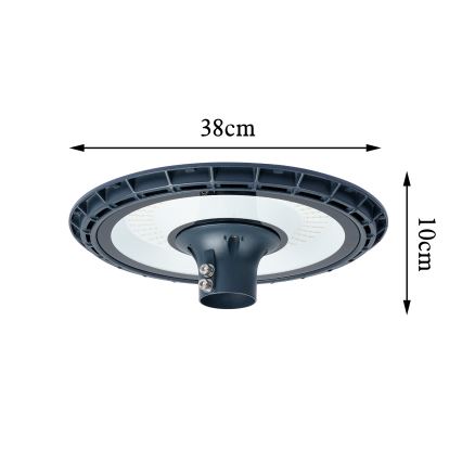Brilagi - LED Vonkajšia pouličná lampa so stĺpom 3 m URBANSPARK LED/120W/230V antracit IP65
