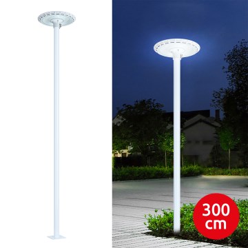 Brilagi - LED vonkajšie pouličné svietidlo so stĺpom 3 m URBANSPARK LED/120W/230V biela IP65