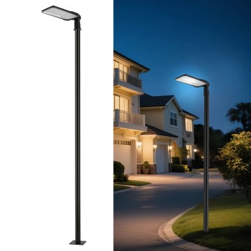 Brilagi - LED vonkajšie pouličné svietidlo so stĺpom a kĺbom 3 m URBANLIGHT LED/200W/230V čierne IP65