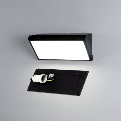 Brilagi - Stmievateľné LED vonkajšie nástenné svietidlo TRIANGLE 1xE27/6W/230V 2700-6500K IP65 čierna