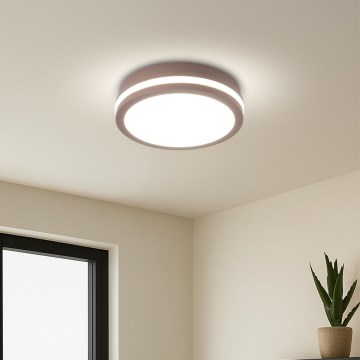 Brilagi - LED vonkajšie stropné svietidlo BENE LED/18W/230V priemer 21,5 cm hnedé IP54