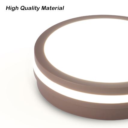 Brilagi - LED vonkajšie stropné svietidlo BENE LED/18W/230V priemer 21,5 cm hnedé IP54