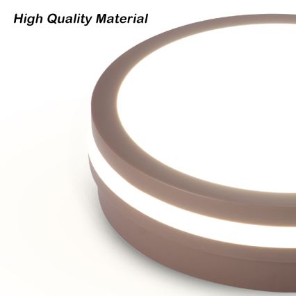 Brilagi - LED vonkajšie stropné svietidlo BENE LED/24W/230V pr. 26 cm hnedé IP54