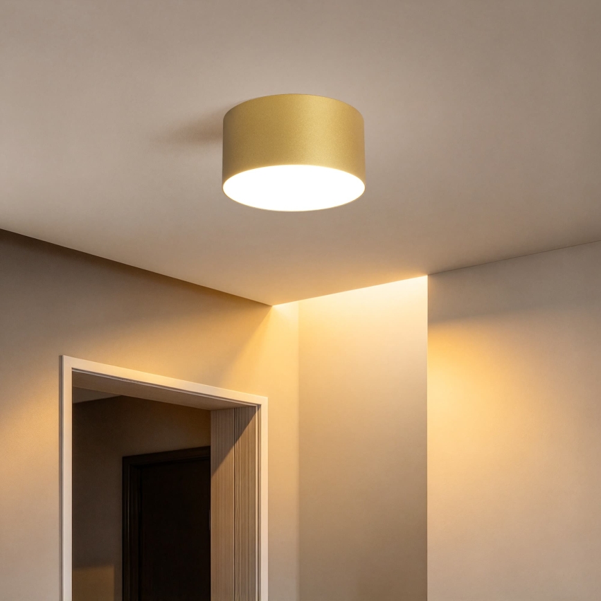 BRILAGI - Vonkajšie stropné svietidlo FORIS LED/14W/230V pr. 12 cm zlaté IP44