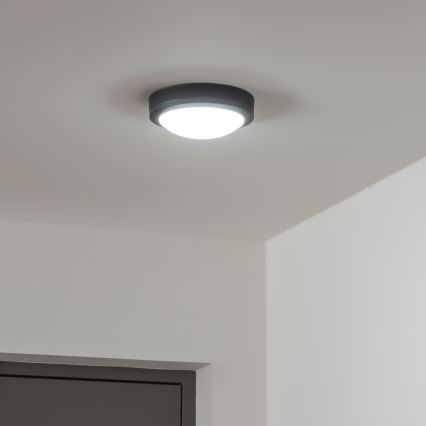 Brilagi - LED Vonkajšie stropné svietidlo LED/13W/230V pr. 17 cm IP54 antracit