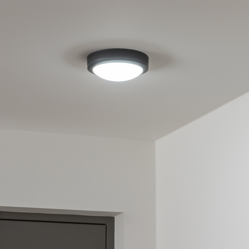 Brilagi - LED Vonkajšie stropné svietidlo LED/13W/230V pr. 17 cm IP54 antracit