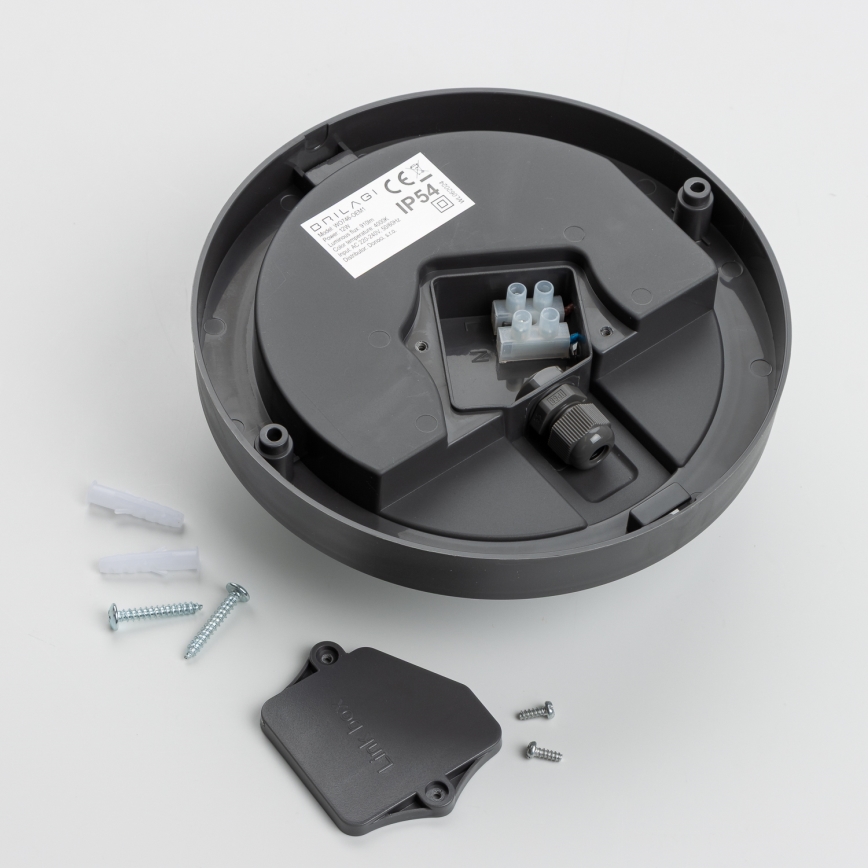 Brilagi - LED Vonkajšie stropné svietidlo LED/13W/230V pr. 17 cm IP54 antracit
